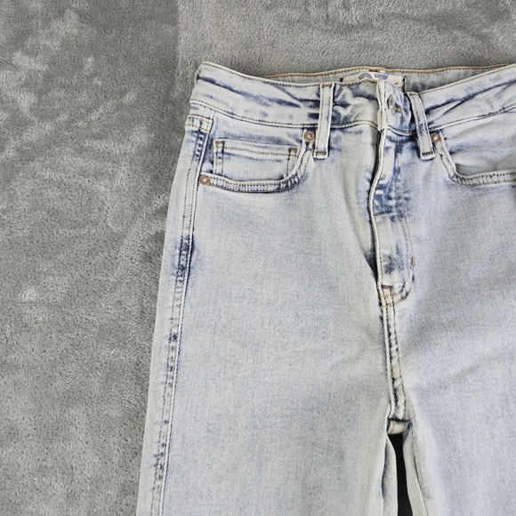 FP We The Free Jeans Women 27‎ Acid Wash Indigo High Rise Skinny Cigarette NEW - Picture 7 of 13